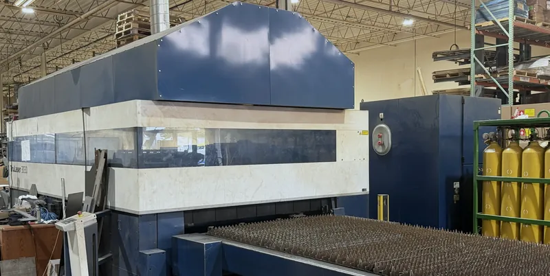 Laser cutting machine at the Aeco Displays shop