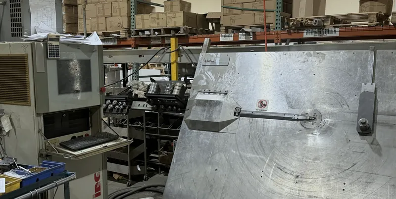 Automatic wire bending machine at Aeco Displays